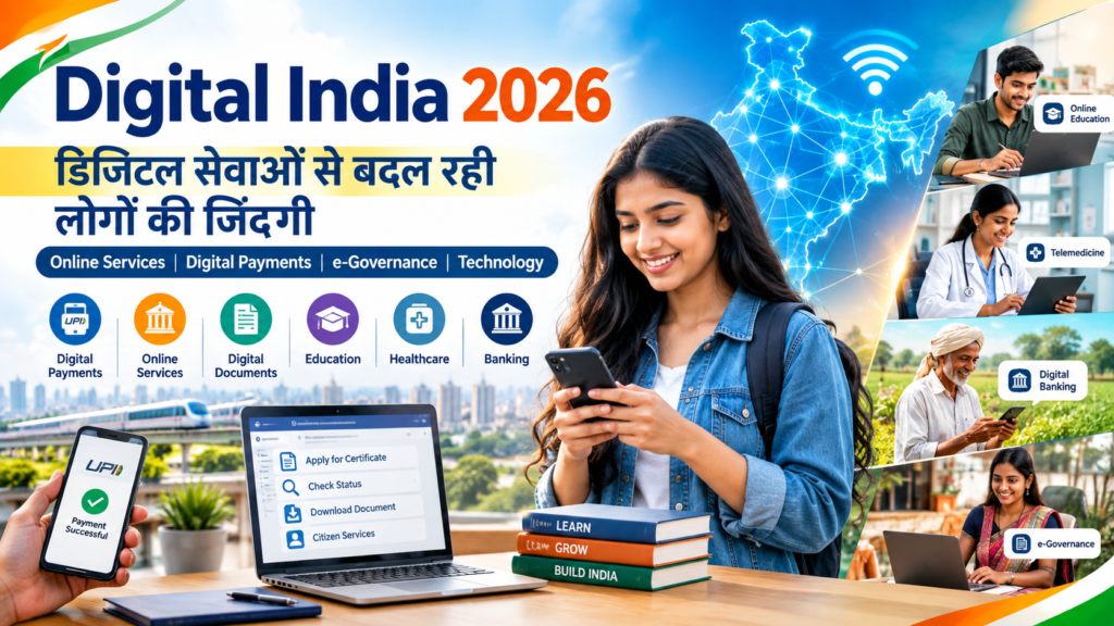 Digital India 2026 – डिजिटल सेवाओं से बदल रही लोगों की जिंदगी
