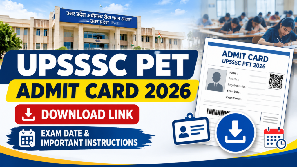 UPSSSC PET Admit Card 2026